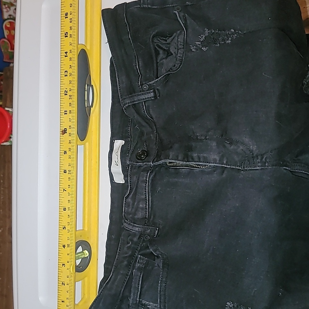 KanCan Black Jeans with Distressing - Picture 12 of 13